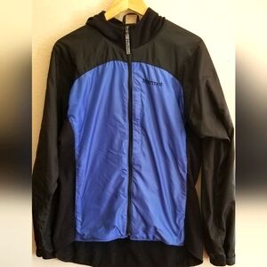 Marmot womens blue & black light jacket size M